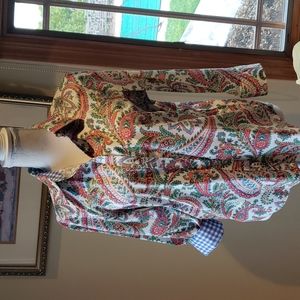 Chaps paisley blouse